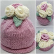 Beautiful Rose Hat Knitting Pattern By My Favourite Things.